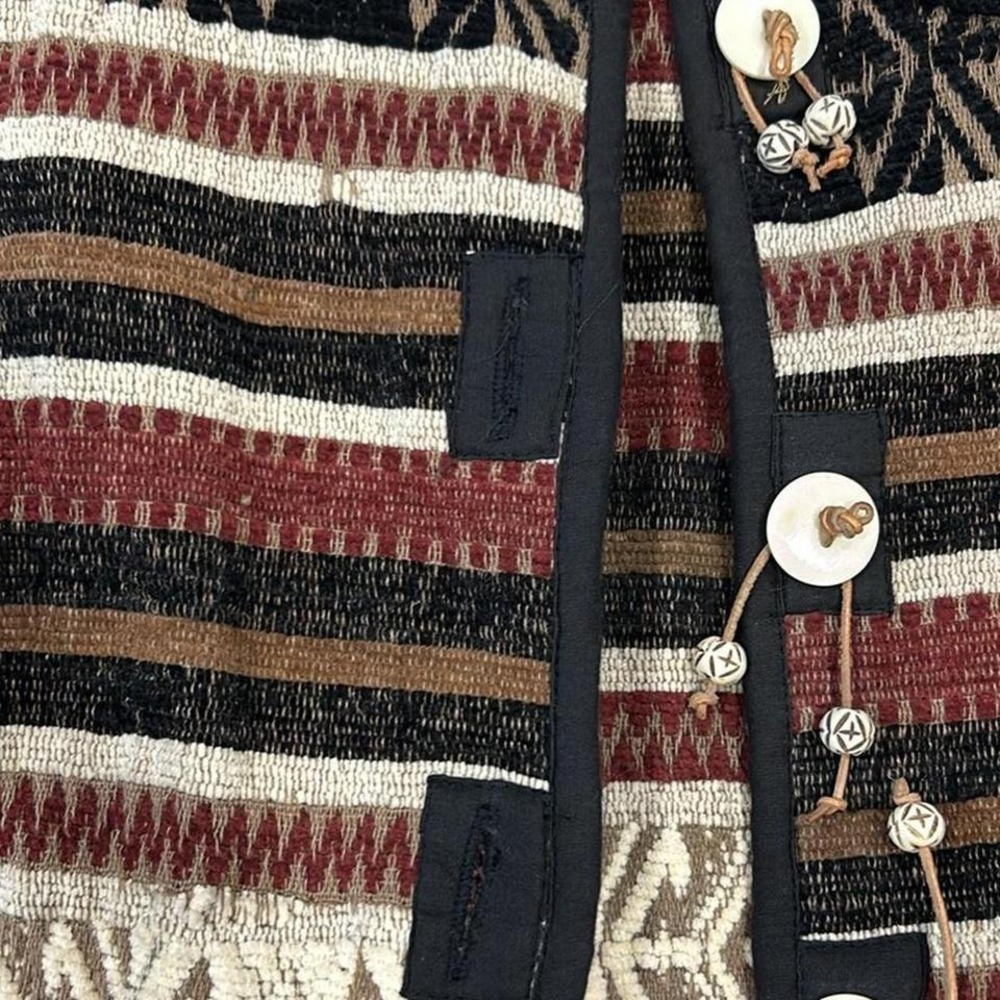 Vintage Flashback Women's Patchwork Striped Tapes… - image 3